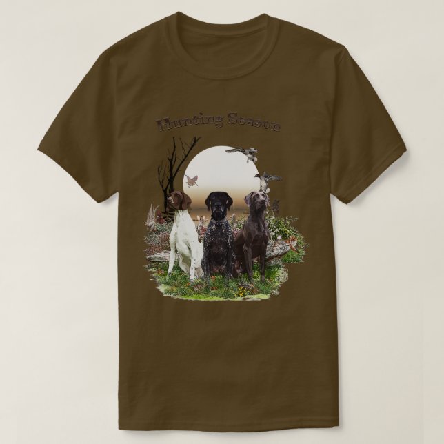The German Shorthaired Pointer GSP T-Shirt (Design Front)