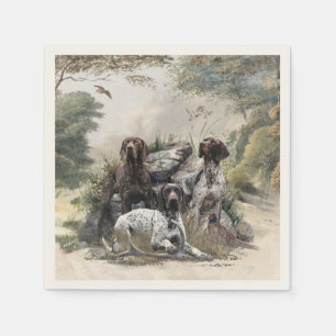 The German Shorthaired Pointer or Deutsch Kurzhaar Napkin