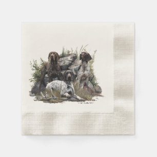 The German Shorthaired Pointer or Deutsch Kurzhaar Napkin