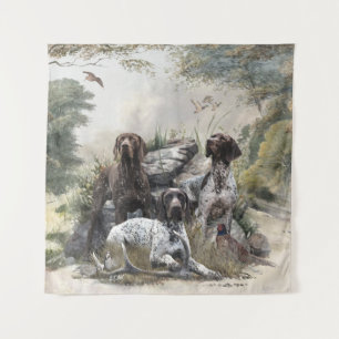 The German Shorthaired Pointer or Deutsch Kurzhaar Tapestry