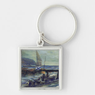 The German u-boat U 56 sunk by Grozovoi Keychain