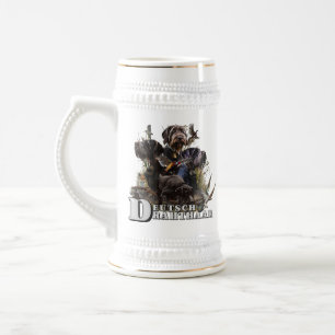 The German Wirehaired Pointer Beer Stein