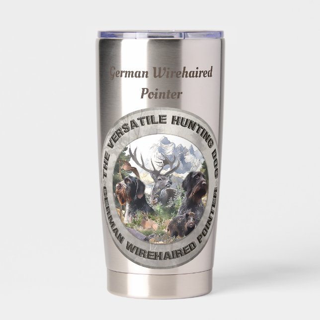 The German Wirehaired Pointer Insulated Tumbler (Front)