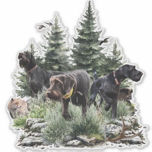 The German Wirehaired Pointers, Art (Front)