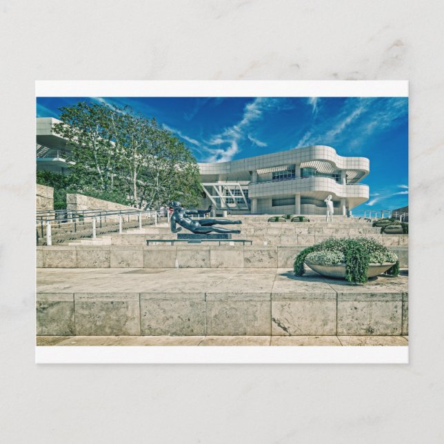 The Getty Centre Arrival Plaza Postcard (Front)