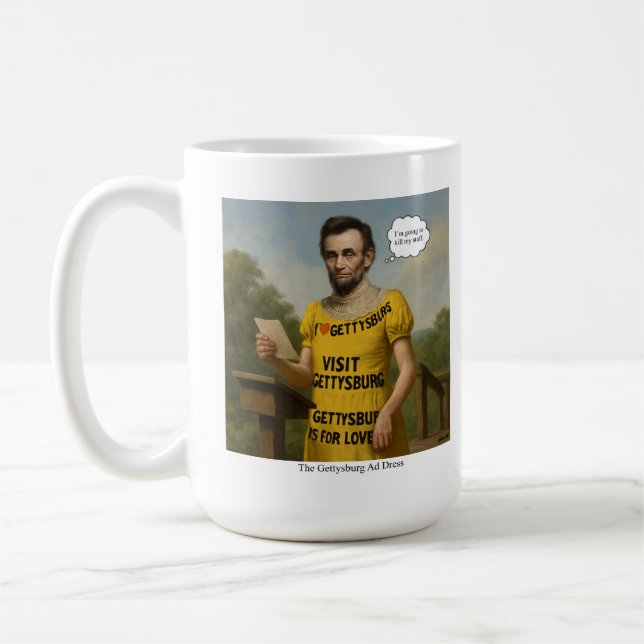 The Gettysburg Ad Dress Coffee Mug (Left)
