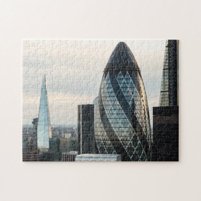 The Gherkin & The Shard London Urban Panorama Jigsaw Puzzle (Horizontal)