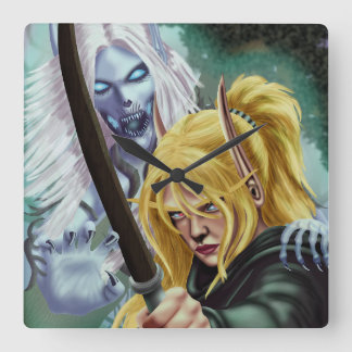 The Ghost and the Body Square Wall Clock