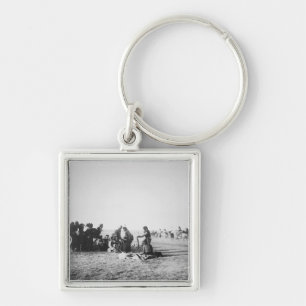 The Ghost Dance, South Dakota, 1890 (b/w photo) Keychain