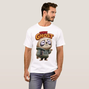 The Ghost Funny Sloth Embroidered Patch Gift T-Shirt