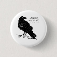 The Ghost In My Machine "Raven" Button
