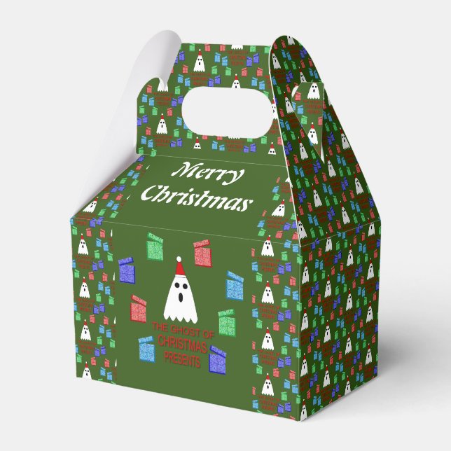 The Ghost of Christmas Presents Funny Custom Favor Box (Front Side)