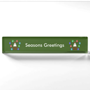 The Ghost of Christmas Presents Funny Custom Nameplate