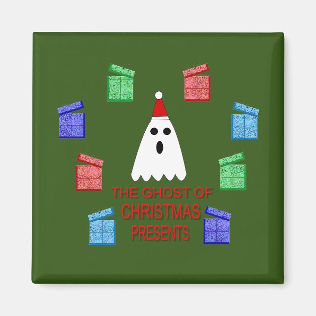 The Ghost of Christmas Presents Funny Magnet (Front)