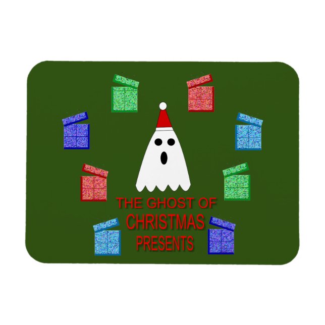 The Ghost of Christmas Presents Funny Magnet (Horizontal)