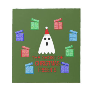 The Ghost of Christmas Presents Funny Notepad