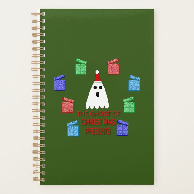 The Ghost of Christmas Presents Funny Planner (Front)