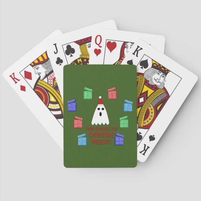 The Ghost of Christmas Presents Funny Playing Cards (Back)