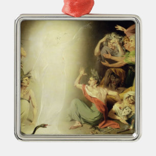 The Ghost of Clytemnestra Awakening the Furies, 17 Metal Ornament