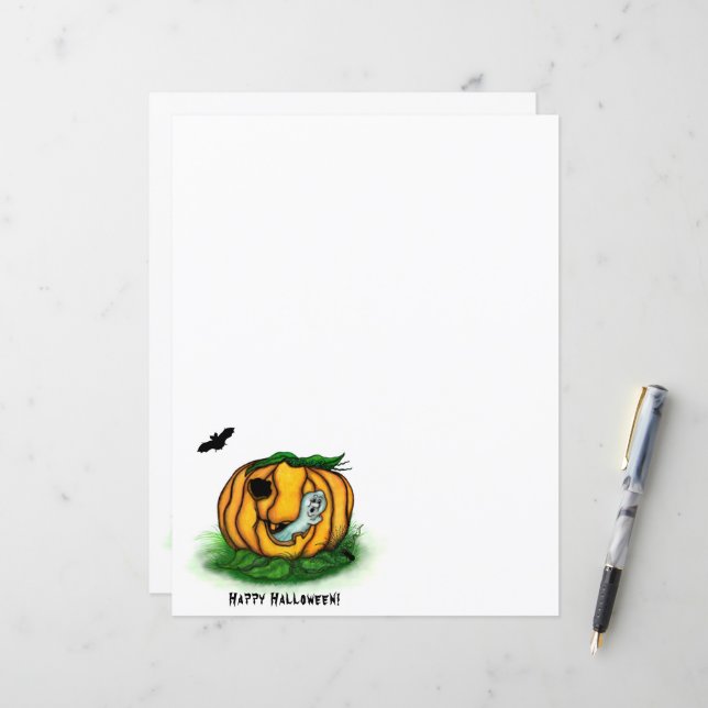 The Ghost of Halloween , Bat , Ghost and Spider (Front/Back In Situ)