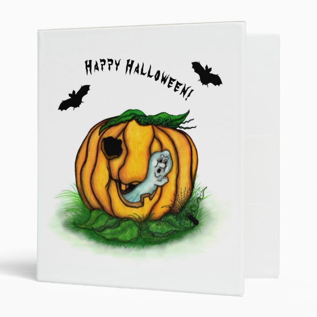 The Ghost of Halloween , Bat , Ghost and Spider Binder (Front/Inside)
