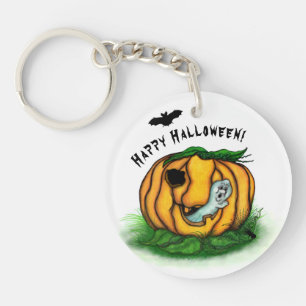The Ghost of Halloween , Bat , Ghost and Spider Keychain