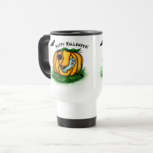 The Ghost of Halloween , Bat , Ghost and Spider Travel Mug