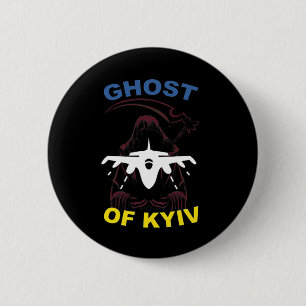 The Ghost Of Kyiv I Stand With Ukraine 2 Inch Round Button