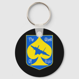 The Ghost Of Kyiv Kiev Ukraine Ace Fighter Pilot Keychain