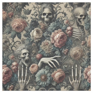 The Ghoul’s Gambit – Gothic Statement Tile Fabric