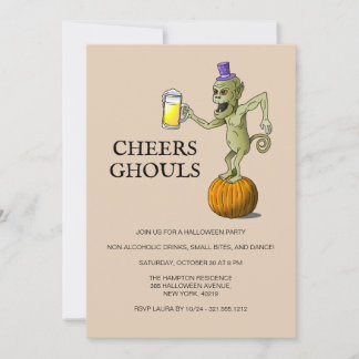 The Ghouls Halloween Cheers Invitation