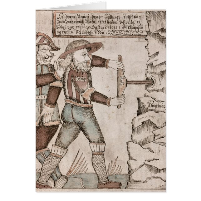 The giant Baugi, persuaded by Odin (Front)