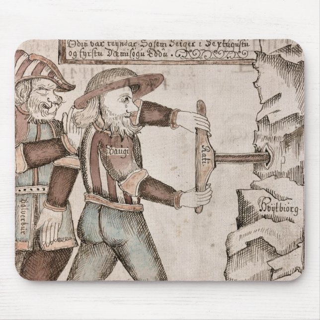 The giant Baugi, persuaded by Odin Mouse Pad (Front)