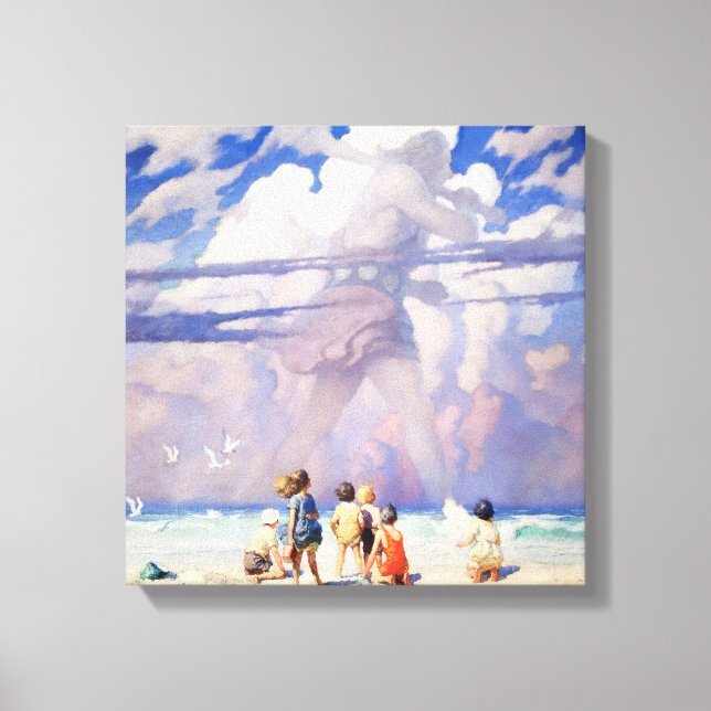 “The Giant” Fairy Art by NC Wyeth Canvas Print (Front)