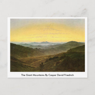 The Giant Mountains By Caspar David Friedrich Postcard