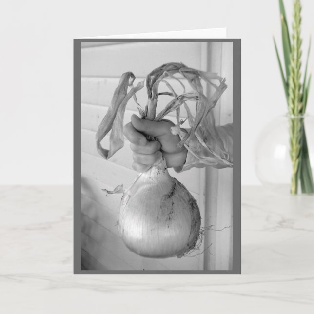 The giant onion card (Front)