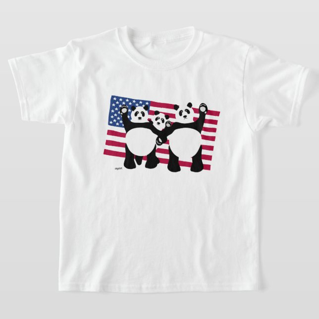 The Giant Pandas American T-Shirt (Laydown)