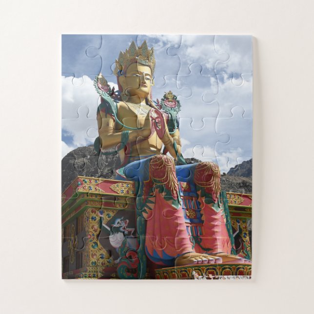 The giant statue of Maitreya Buddha Jigsaw Puzzle (Vertical)