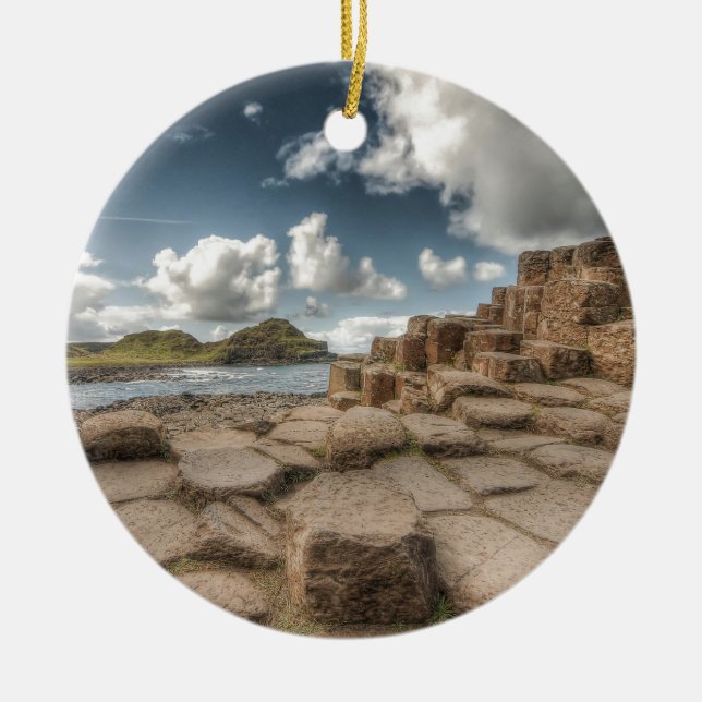 The Giant's Causeway, Northern Ireland Ceramic Ornament (Front)