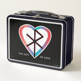 The Gift of Love Bindrune #RuneKids Metal Lunch Box
