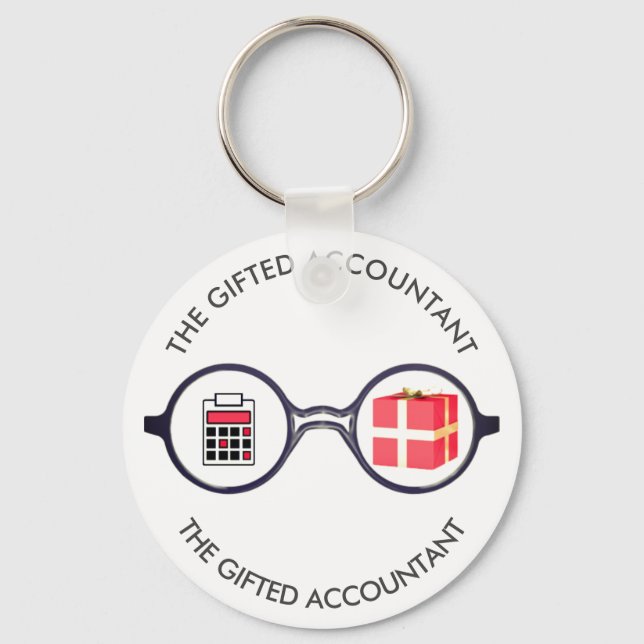 "The Gifted Accountant's Logo" Keychain (Front)