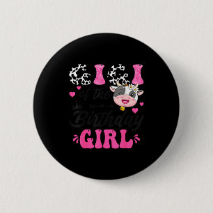 The Gigi Birthday Farm Cow 1st 2 Inch Round Button