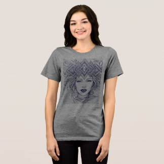 The Gilded Crown: Blue Ink Line Art Edition Tri-Blend Shirt