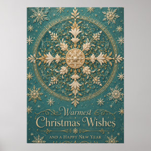 The Gilded Frost Mandala Poster