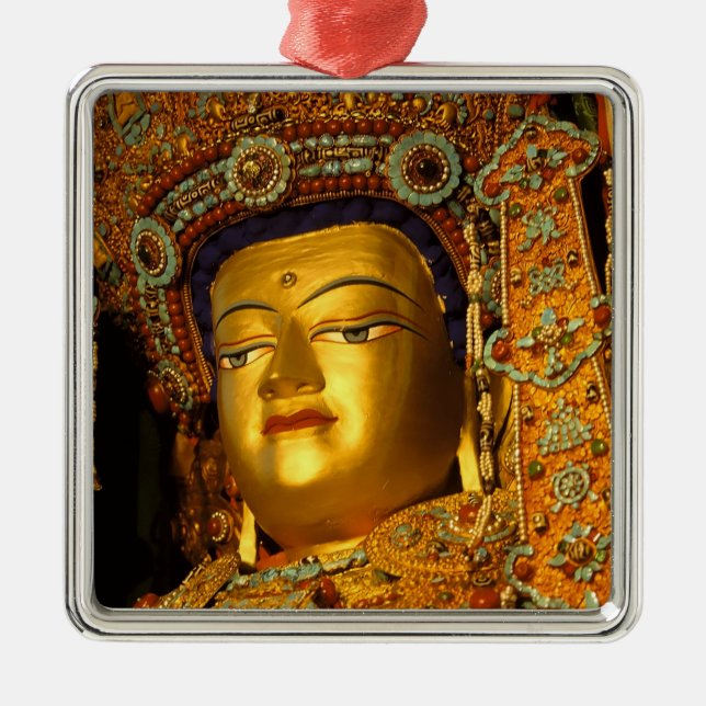 The gilded Jowo Buddha Statue, Jokhang Temple, Metal Ornament (Front)