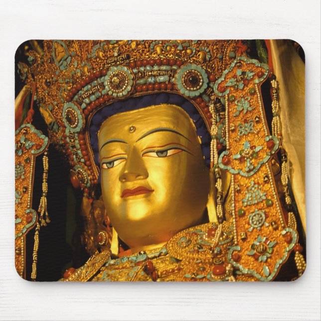 The gilded Jowo Buddha Statue, Jokhang Temple, Mouse Pad (Front)