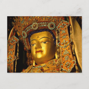 The gilded Jowo Buddha Statue, Jokhang Temple, Postcard