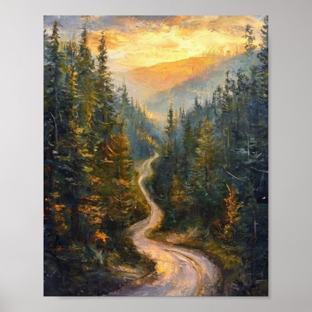 The Gilded Path: A Winding Journey Through Poster (Front)