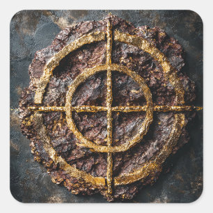 The Gilded Sigil Square Sticker