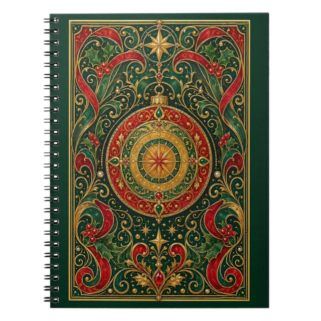 The Gilded Yuletide Compass Notebook (Front)